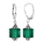 Handmade Drop Earrings with Austrian Crystals and 925 Sterling Silver Leverback