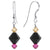 925 Sterling Silver Handmade Drop Earrings with Austrian Crystal Bicones