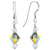 925 Sterling Silver Handmade Drop Earrings with Austrian Crystal Bicones