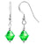 Handmade Drop Earrings with 925 Sterling Silver and Bicone Austrian Crystals