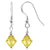 Handmade Drop Earrings with 925 Sterling Silver and Bicone Austrian Crystals