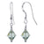 Handmade Drop Earrings with 925 Sterling Silver and Bicone Austrian Crystals