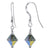 Handmade Drop Earrings with 925 Sterling Silver and Bicone Austrian Crystals