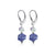 925 Sterling Silver Dangle Earrings with Austrian Crystals