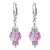 Handmade 925 Sterling Silver Leverback Drop Earrings with Austrian Crystals and Rondelle Accents