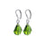 .925 Silver Drop Earrings with Baroque Shape Austrian Crystals