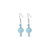 Handmade 925 Sterling Silver Drop Earrings with Agate and Austrian Crystals