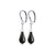 Teardrop-Shaped Austrian Crystal Handmade 925 Sterling Silver Leverback Drop Earrings