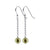 .925 Sterling Silver Austrian Faux Pearl Handmade Dangle Earrings