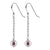 .925 Sterling Silver Austrian Faux Pearl Handmade Dangle Earrings