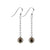 .925 Sterling Silver Austrian Faux Pearl Handmade Dangle Earrings