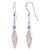 Handmade 925 Sterling Silver Drop Earrings with Bicone Shaped Austrian Crystals for a Sparkling Look