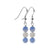 .925 Sterling Silver Earrings with Cat Eye Beads