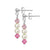 .925 Silver Drop Earrings with Freshwater Pearls and Austrian Crystals