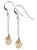 .925 Sterling Silver Dangle Earrings with Austrian Crystals