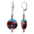 Sterling Silver Drop Earrings with Austrian Crystals and Glass Beads