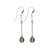 925 Sterling Silver Dangle Earrings with Multifaceted Round & Bicone Austrian Crystals and French Wire