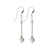 925 Sterling Silver Dangle Earrings with Multifaceted Round & Bicone Austrian Crystals and French Wire