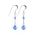 Handmade 925 Sterling Silver Dangle Earrings with Austrian Crystal Bicones and French Wire