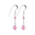 Handmade 925 Sterling Silver Dangle Earrings with Austrian Crystal Bicones and French Wire