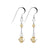 Handmade 925 Sterling Silver Dangle Earrings with Austrian Crystal Bicones and French Wire