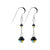 Handmade 925 Sterling Silver Dangle Earrings with Austrian Crystal Bicones and French Wire