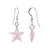 Handmade 925 Sterling Silver Drop Earrings with Austrian Crystal Star