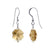 Handmade 925 Sterling Silver Flower Shape Drop Earrings with Austrian Crystal