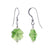 Handmade 925 Sterling Silver Flower Shape Drop Earrings with Austrian Crystal