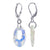 Handmade 925 Sterling Silver Oval Shape Drop Earrings with Austrian Crystal