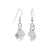 Handmade 925 Sterling Silver Drop Earrings with Cosmic Cut Austrian Crystal