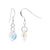 Handmade 925 Sterling Silver Drop Earrings with Cosmic Cut Austrian Crystal