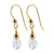 Handmade Drop Earrings with 6mm Multifaceted Round Austrian Crystals and 14k Gold-Filled