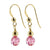 Handmade Drop Earrings with 6mm Multifaceted Round Austrian Crystals and 14k Gold-Filled