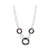 Round Light Vitrail Crystal .925 Sterling Silver Necklace