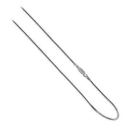 Italian 925 Sterling Silver Snake Chain Necklace - Gem Avenue