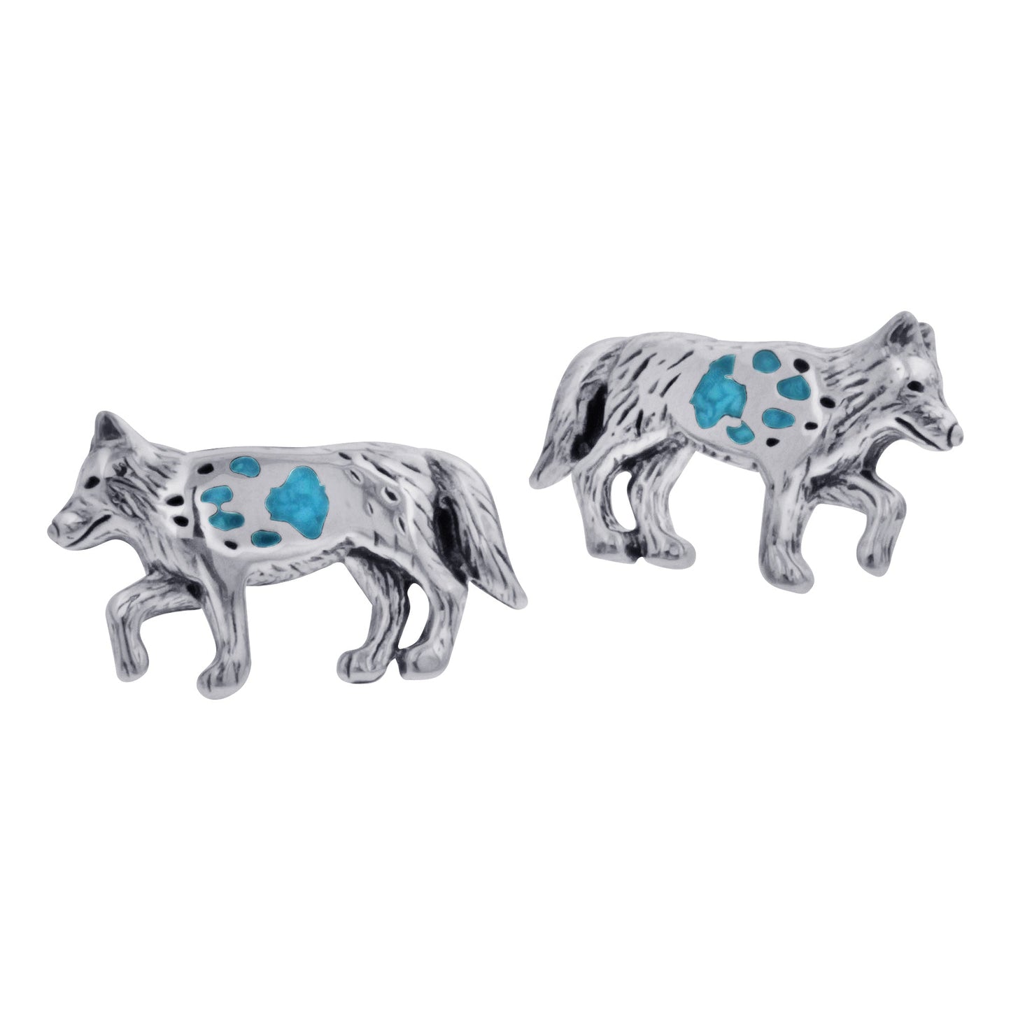 .925 Sterling Silver Southwestern Style Stud Earrings