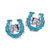 .925 Sterling Silver Southwestern Style Stud Earrings