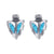 .925 Sterling Silver Southwestern Style Stud Earrings