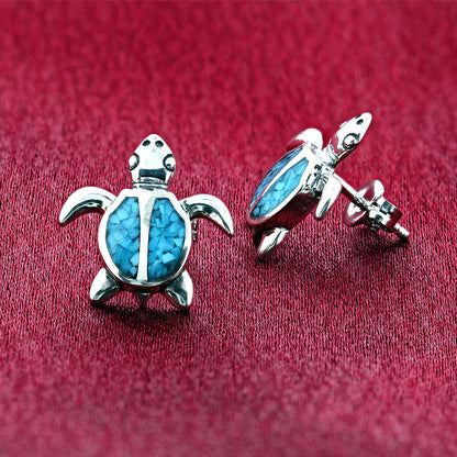 .925 Sterling Silver Southwestern Style Stud Earrings