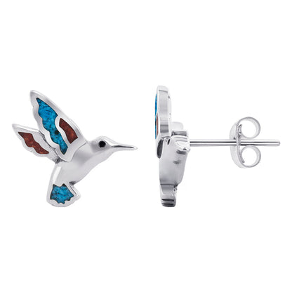 .925 Sterling Silver Southwestern Style Stud Earrings