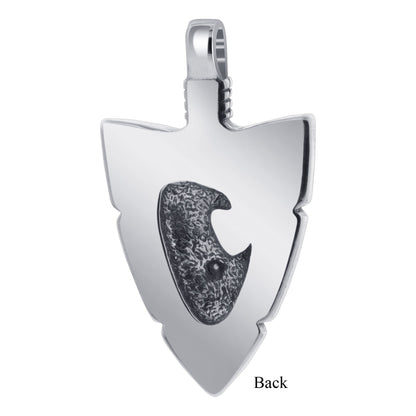 Arrowhead Blue Turquoise Gemstone Eagle 925 Sterling Silver Pendant - Gem Avenue