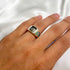 Southwestern Style Wolf Paw & Claw Turquoise 925 Sterling Silver Ring