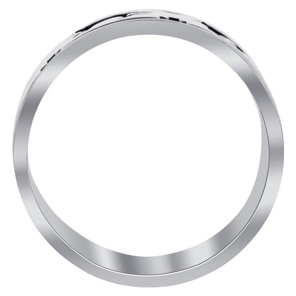 Southwestern Stye Running Wolf 925 Sterling Silver Band Ring - Gem Avenue