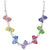 925 Sterling Silver Multicolor Austrian Crystals Necklace - Gem Avenue