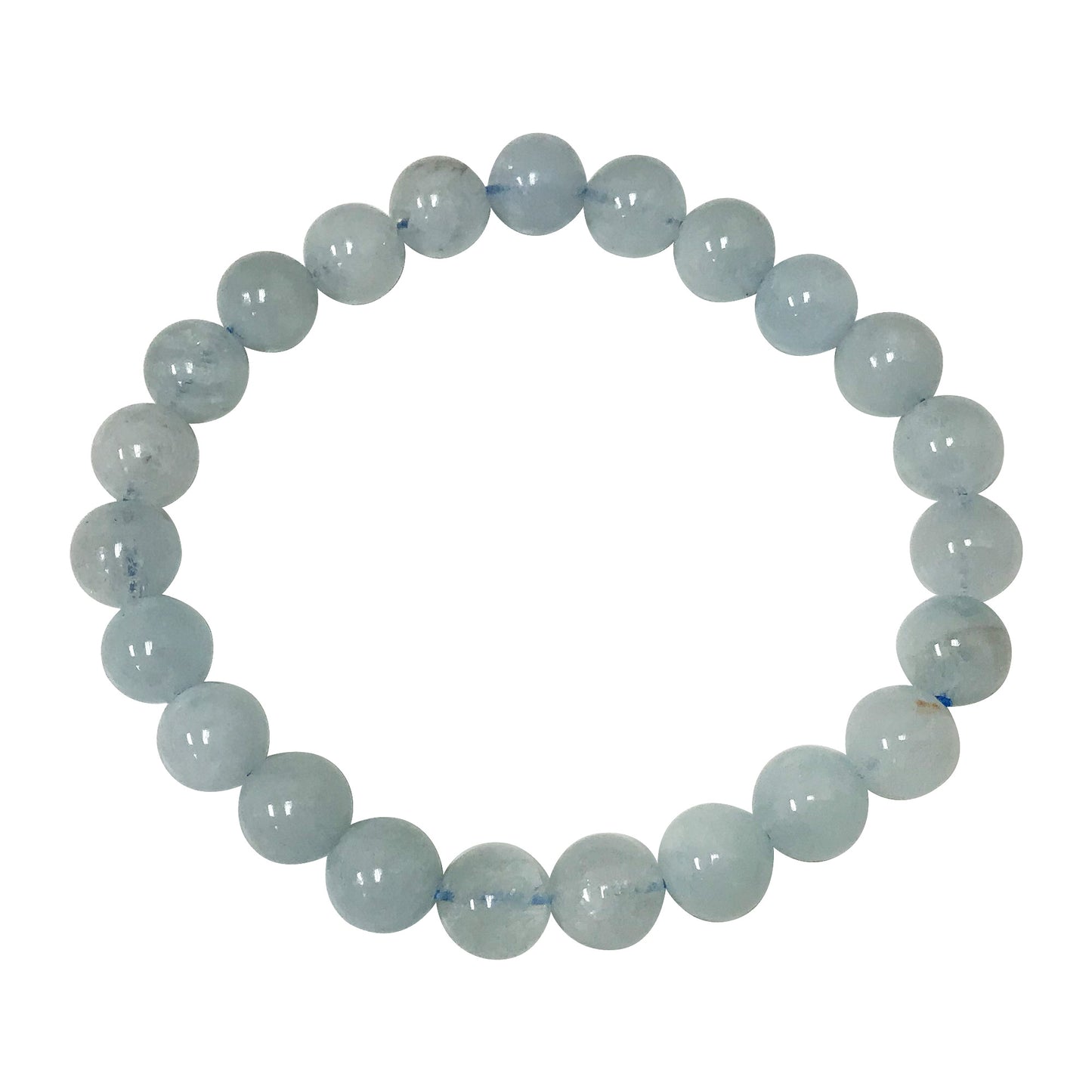 Aquamarine Gemstone Unisex Stretch Bracelet - Gem Avenue