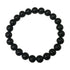 8mm Black Tourmaline Gemstone Handmade Stretch Unisex Bracelet