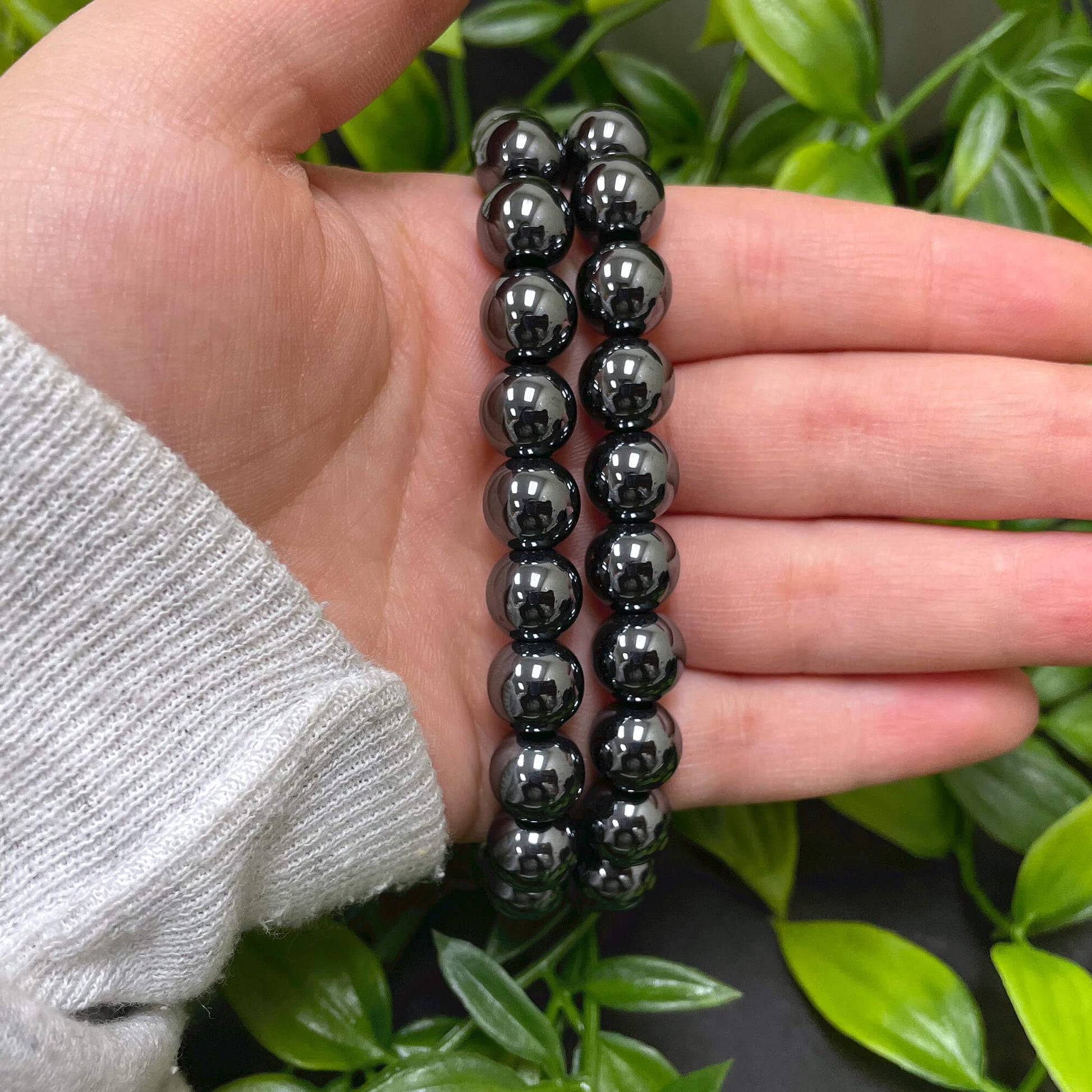 Simulated Bead Unisex Handmade Stretch Bracelet - Gem Avenue