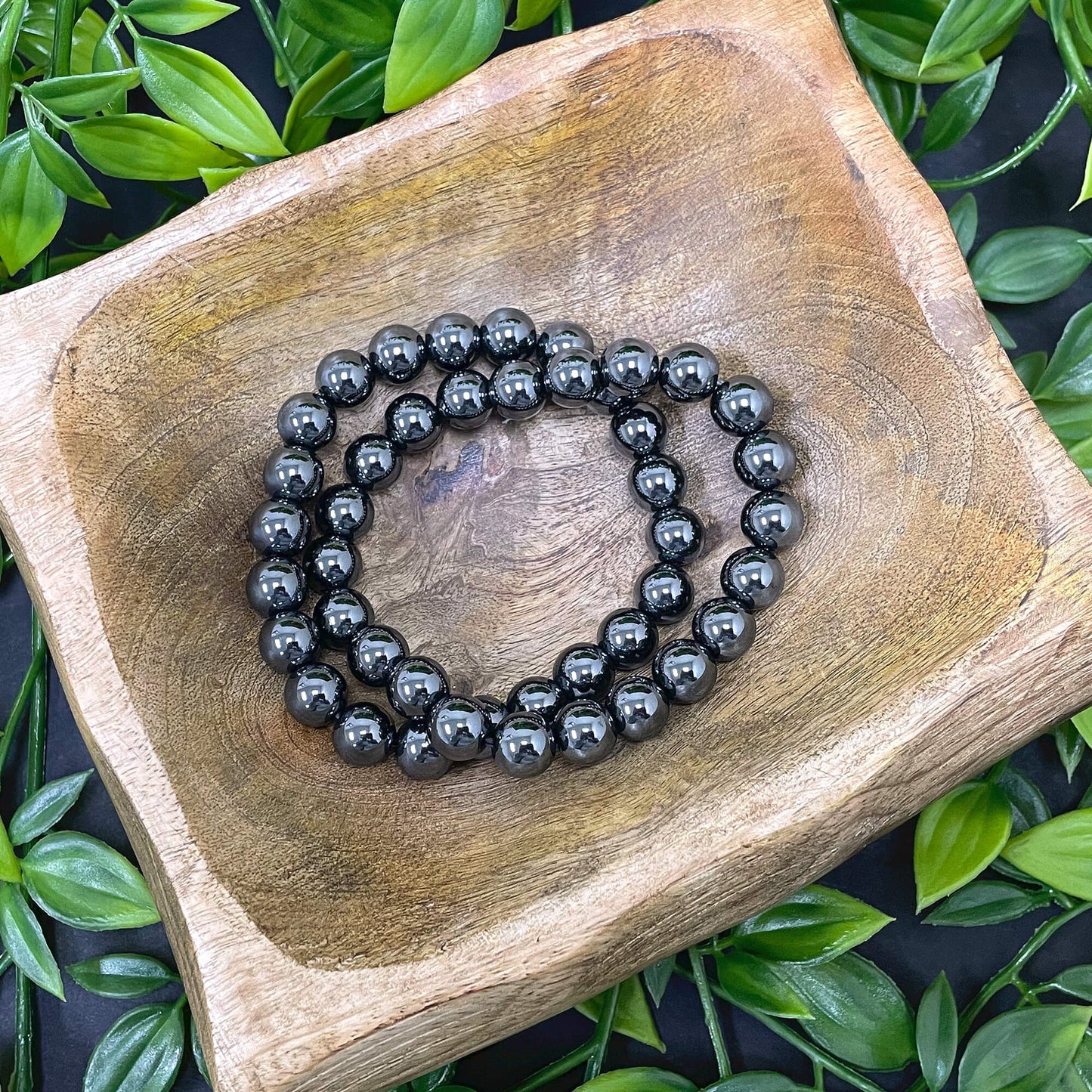 Simulated Bead Unisex Handmade Stretch Bracelet - Gem Avenue