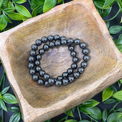 Simulated Bead Unisex Handmade Stretch Bracelet - Gem Avenue